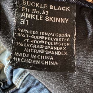 Buckle Black Jeans